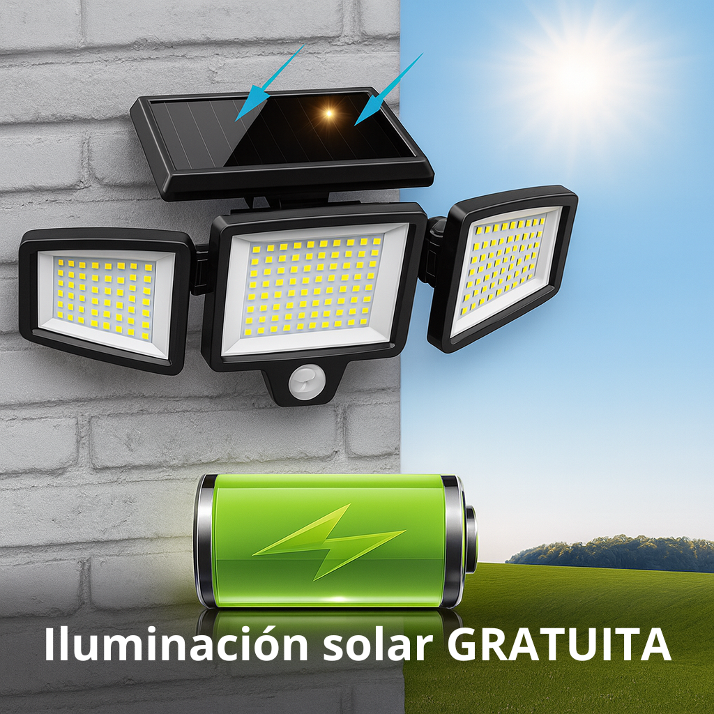 LUZ SOLAR EXTERIOR